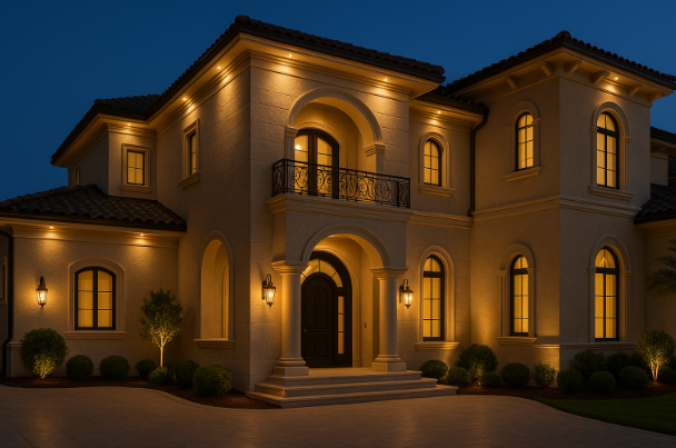 Custom villa lighting design GCC