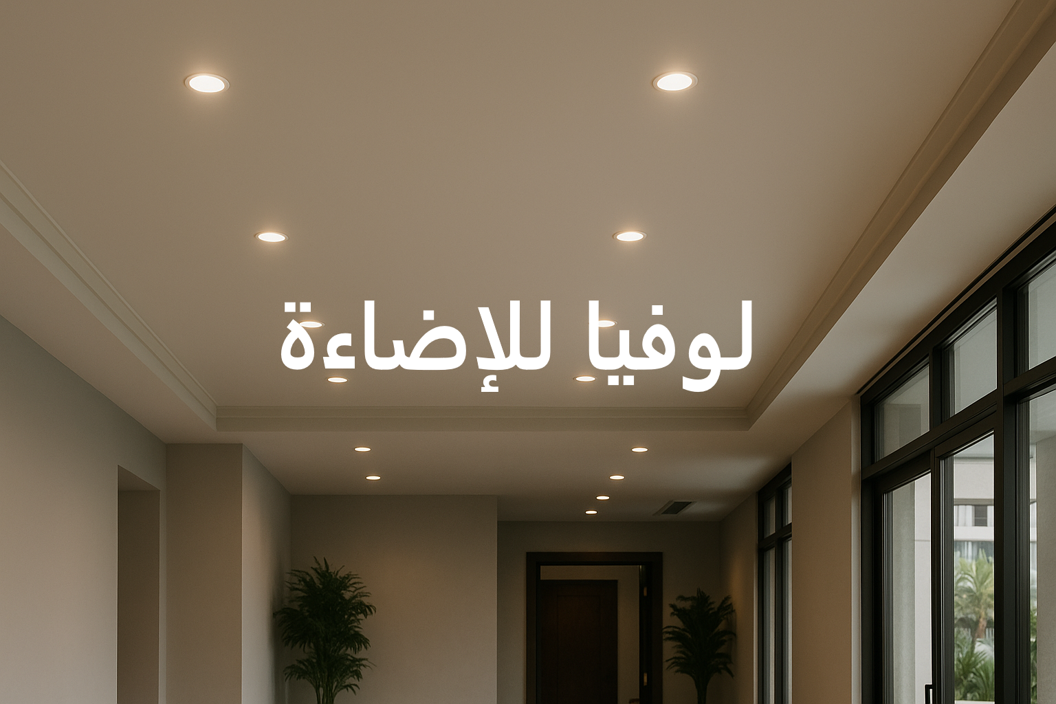 إضاءة سقف ليد في دبي