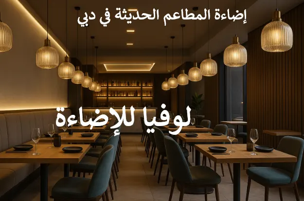 إضاءة المطاعم الحديثة في دبي