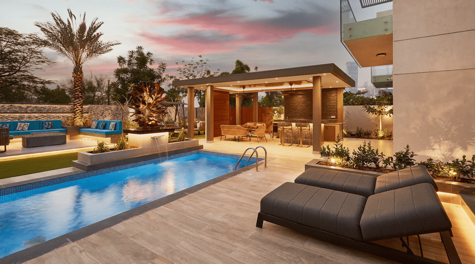 Top 12 poolside villa lighting ideas in Dubai