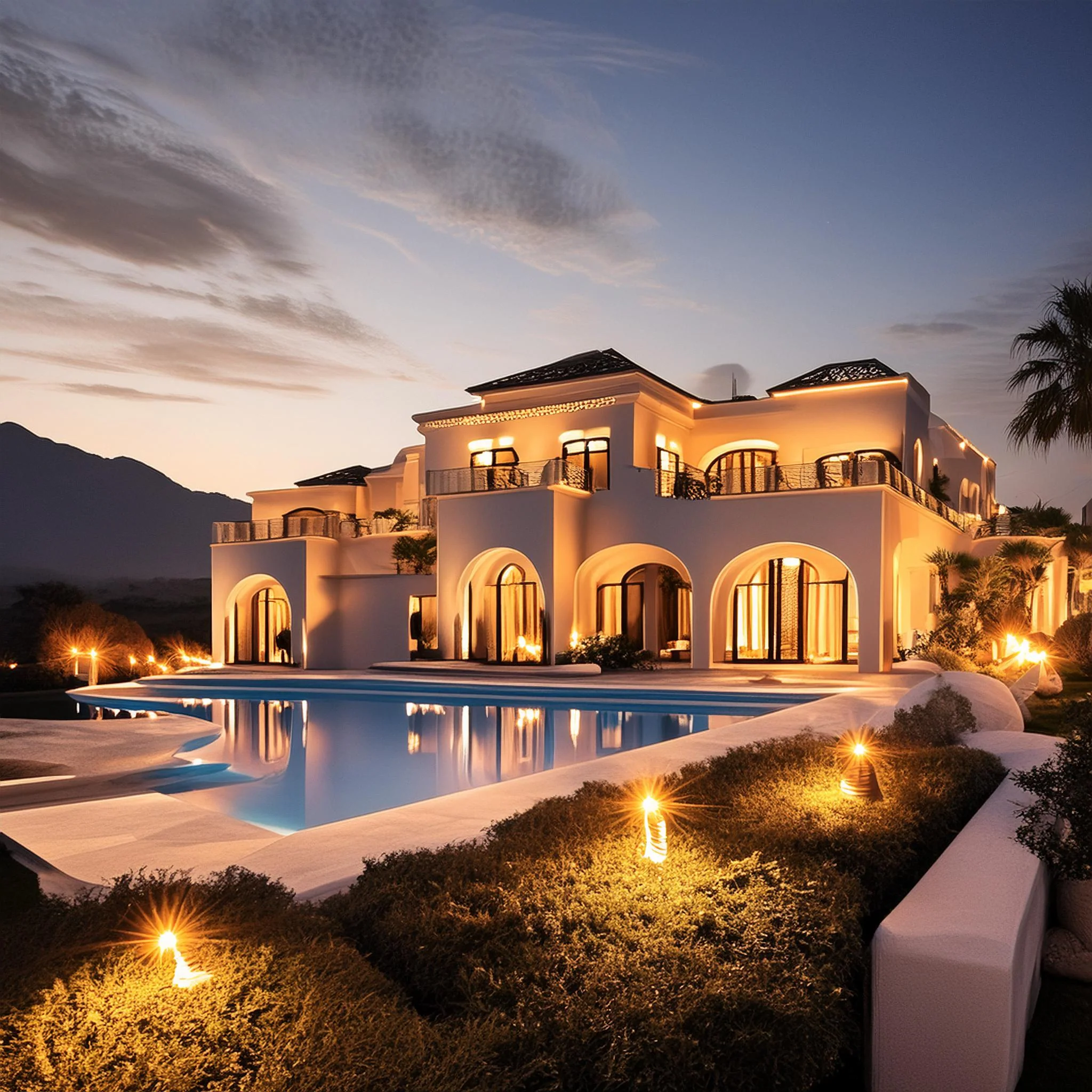 إضاءة خارجية مخصصة للفلل في الإمارات