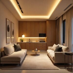 توزيع طبقات الإضاءة